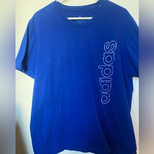 Adidas Amplifier Men's Bold Blue Logo Tee size 2XL